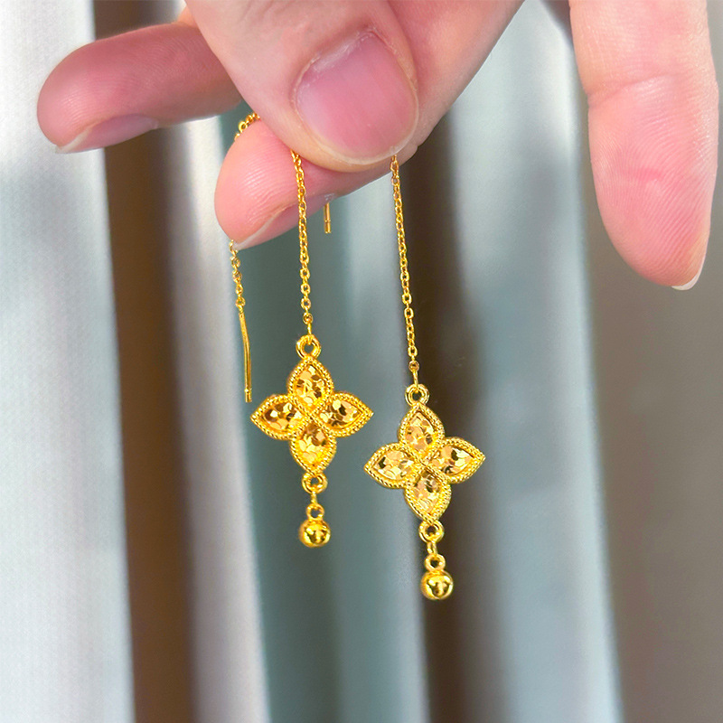 Fashion 18kt Gold Four Leaf Cl - Freshwater Line recension och pris