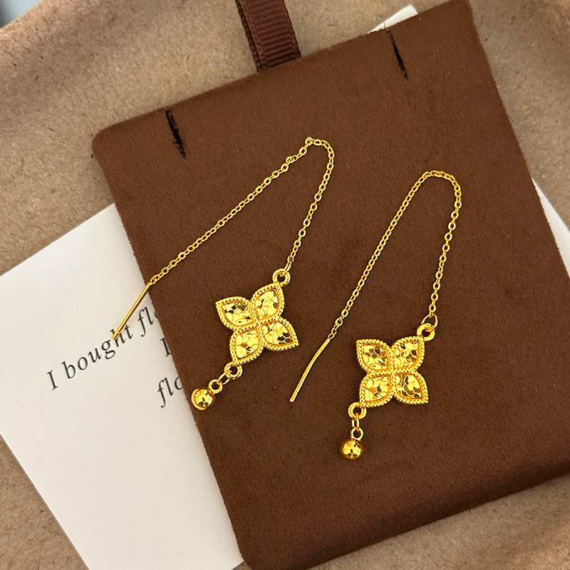 Fashion 18kt Gold Four Leaf Cl - Freshwater Line recension och pris